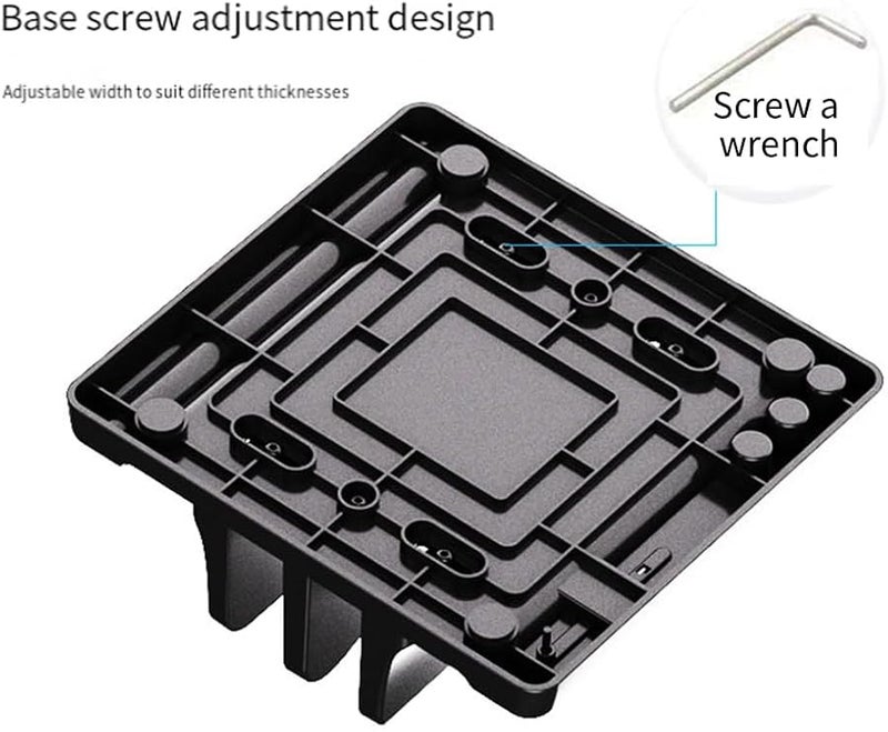 Universal Laptop Stand Vertical Adjustable Holder for PC Computer Tablet Black - Image 5